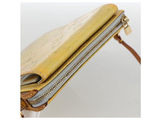 LOUIS VUITTON Bolsa de Accesorios Motto Monogram Vernis Gris M91030 LV Auth LNZ565 - vista 6