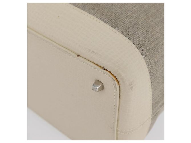LOEWE Handtasche aus Canvas Beige Silber Authentisch 173814 - Ansicht 14