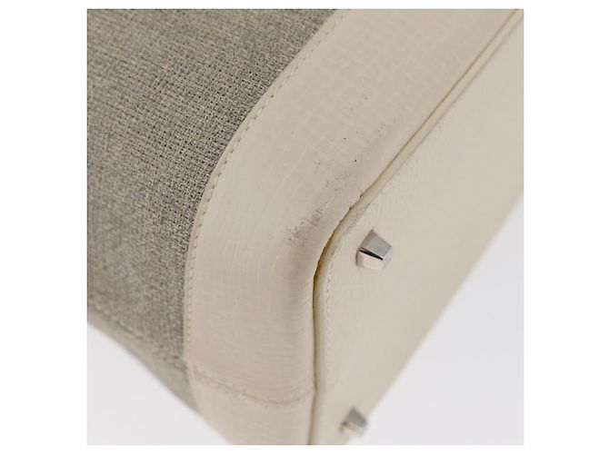 LOEWE Handtasche aus Canvas Beige Silber Authentisch 173814 - Ansicht 15