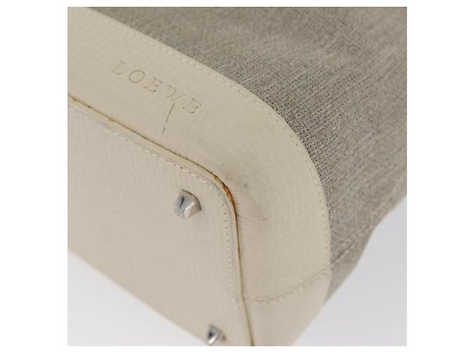 LOEWE Handtasche aus Canvas Beige Silber Authentisch 173814 - Ansicht 16