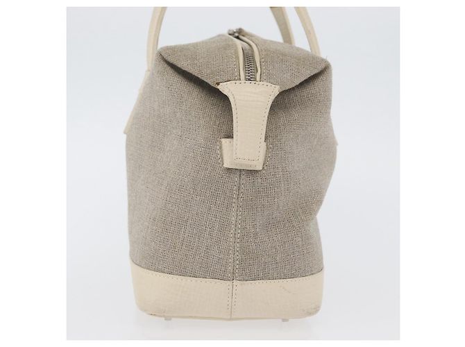 LOEWE Handtasche aus Canvas Beige Silber Authentisch 173814 - Ansicht 3