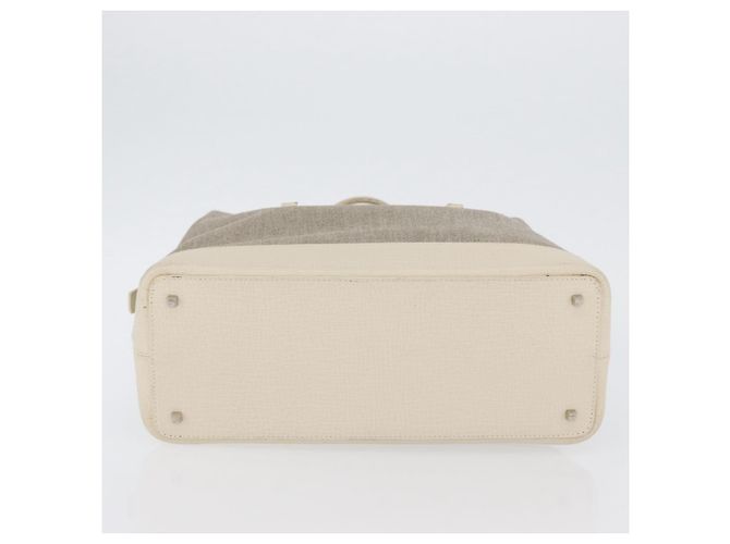 LOEWE Handtasche aus Canvas Beige Silber Authentisch 173814 - Ansicht 5