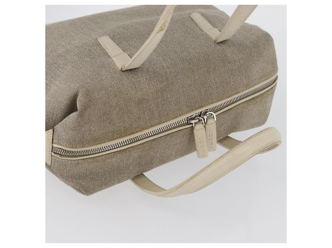 LOEWE Handtasche aus Canvas Beige Silber Authentisch 173814 - Ansicht 6