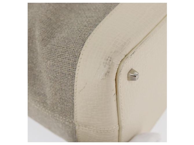 LOEWE Handtasche aus Canvas Beige Silber Authentisch 173814 - Ansicht 9