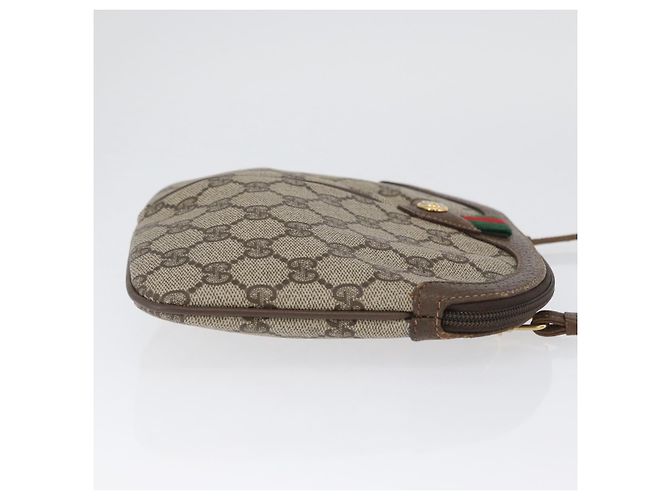 Borsa Sherry Line GG Supreme Web di GUCCI in PVC beige e oro 904 02 047 Auth 173823 D'oro - vista 3