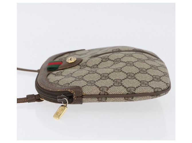 Borsa Sherry Line GG Supreme Web di GUCCI in PVC beige e oro 904 02 047 Auth 173823 D'oro - vista 4