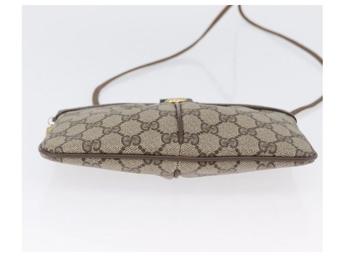 Borsa Sherry Line GG Supreme Web di GUCCI in PVC beige e oro 904 02 047 Auth 173823 D'oro - vista 5