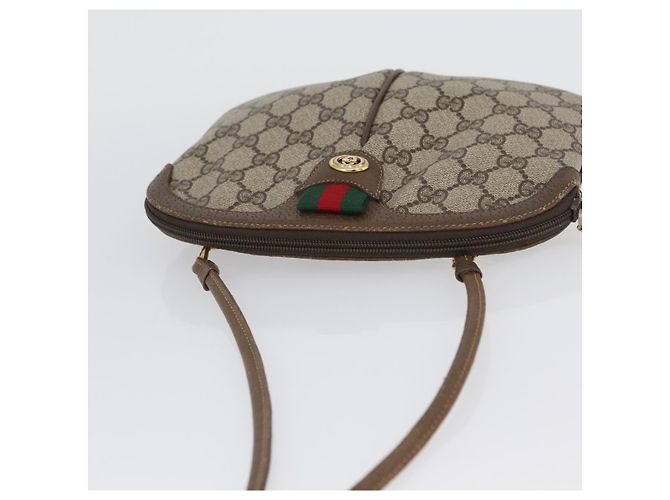 Borsa Sherry Line GG Supreme Web di GUCCI in PVC beige e oro 904 02 047 Auth 173823 D'oro - vista 6