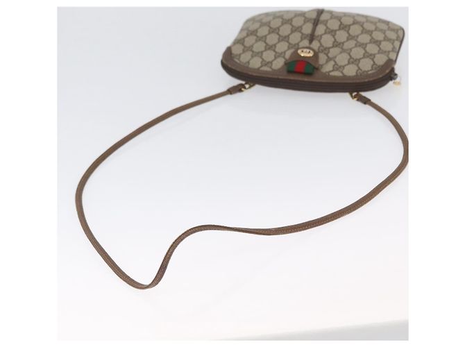 Borsa Sherry Line GG Supreme Web di GUCCI in PVC beige e oro 904 02 047 Auth 173823 D'oro - vista 7