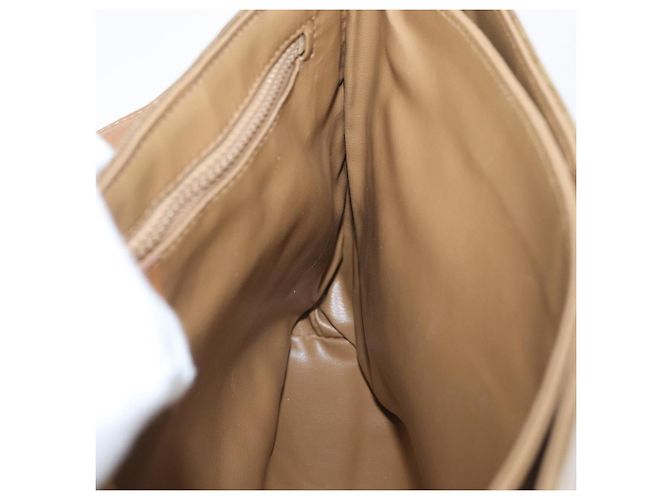 Céline Borsa a Spalla in Tela Macadam CELINE PVC Beige Oro Auth 173810 D'oro - vista 20