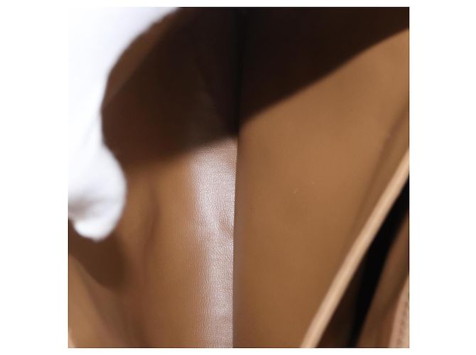 Céline Borsa a Spalla in Tela Macadam CELINE PVC Beige Oro Auth 173810 D'oro - vista 22