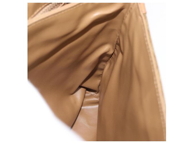 Céline Borsa a Spalla in Tela Macadam CELINE PVC Beige Oro Auth 173810 D'oro - vista 24