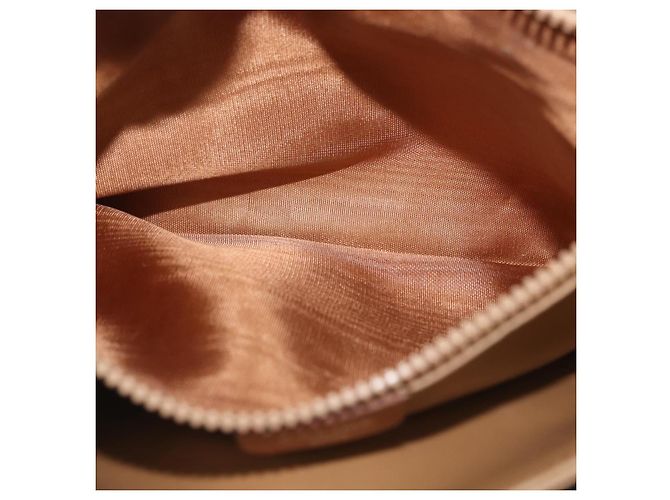 Céline Borsa a Spalla in Tela Macadam CELINE PVC Beige Oro Auth 173810 D'oro - vista 26