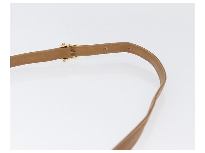 Céline Borsa a Spalla in Tela Macadam CELINE PVC Beige Oro Auth 173810 D'oro - vista 8