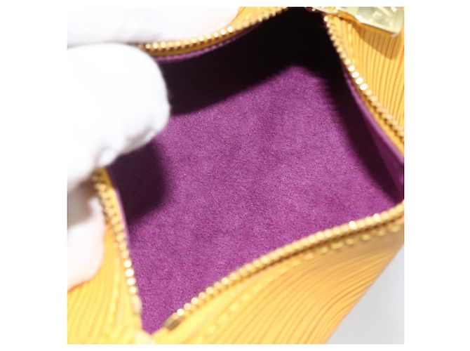 LOUIS VUITTON Pochette Soufflot Epi Gialla LV Auth LNZ960 Giallo - vista 11