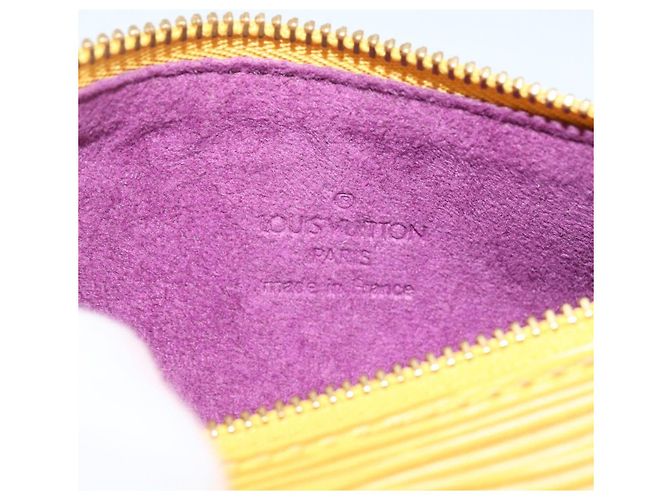LOUIS VUITTON Pochette Soufflot Epi Gialla LV Auth LNZ960 Giallo - vista 18