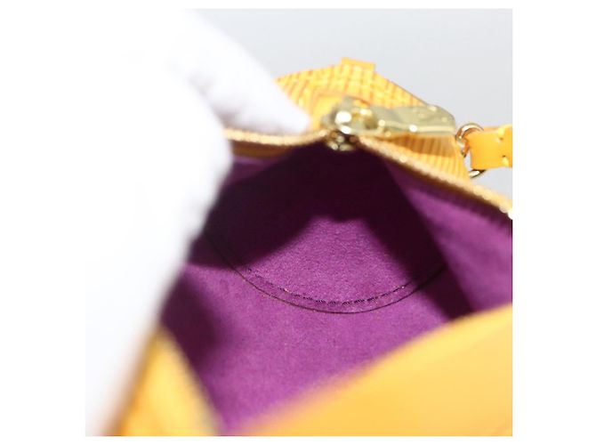 LOUIS VUITTON Pochette Soufflot Epi Gialla LV Auth LNZ960 Giallo - vista 19