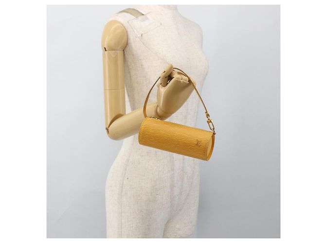 LOUIS VUITTON Pochette Soufflot Epi Gialla LV Auth LNZ960 Giallo - vista 21