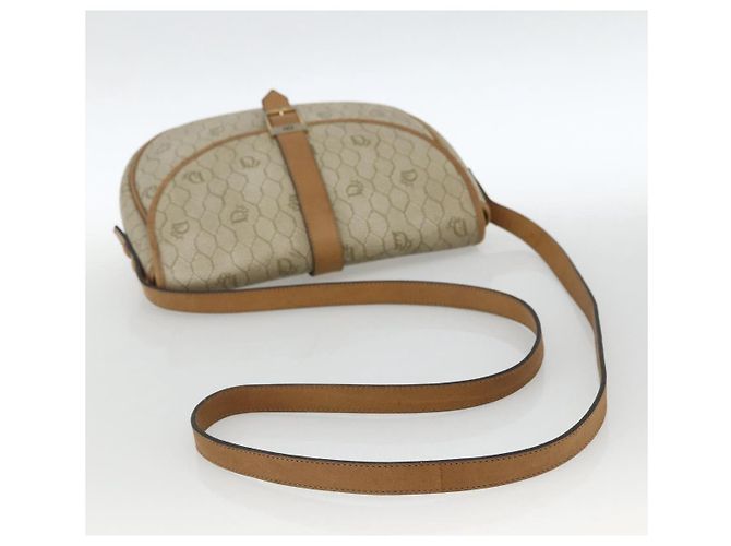 Christian Dior Borsa a spalla in tela a nido d'ape PVC beige oro Auth ka2888 D'oro - vista 7