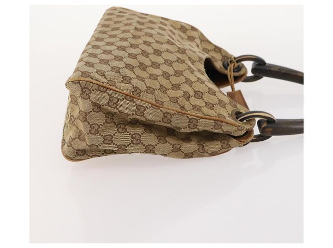 GUCCI GG Canvas Micro GG Supreme Pouch Bag PVC 4 Set Beige Weiß Auth ki6375 - Ansicht 10