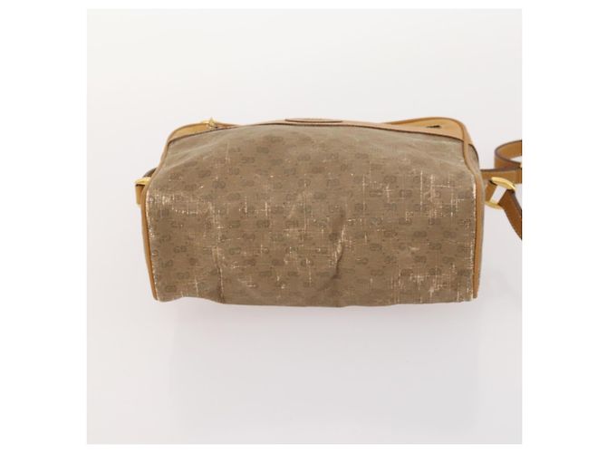 GUCCI GG Canvas Micro GG Supreme Pouch Bag PVC 4 Set Beige Weiß Auth ki6375 - Ansicht 18