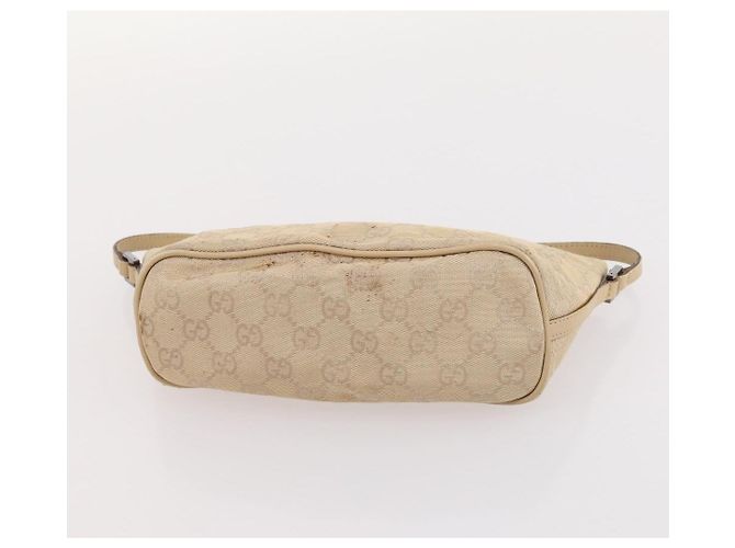 GUCCI GG Canvas Micro GG Supreme Pouch Bag PVC 4 Set Beige Weiß Auth ki6375 - Ansicht 24
