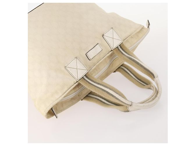 GUCCI GG Canvas Micro GG Supreme Pouch Bag PVC 4 Set Beige Weiß Auth ki6375 - Ansicht 5
