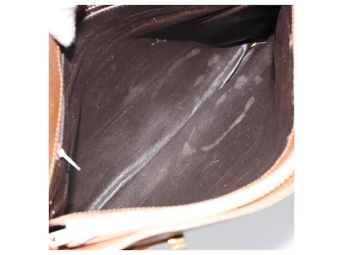 Borsa tote in PVC beige e oro della linea Sherry GG Supreme di GUCCI Auth 173878 D'oro - vista 12