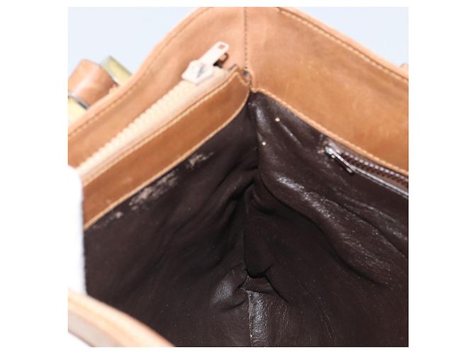 Borsa tote in PVC beige e oro della linea Sherry GG Supreme di GUCCI Auth 173878 D'oro - vista 18