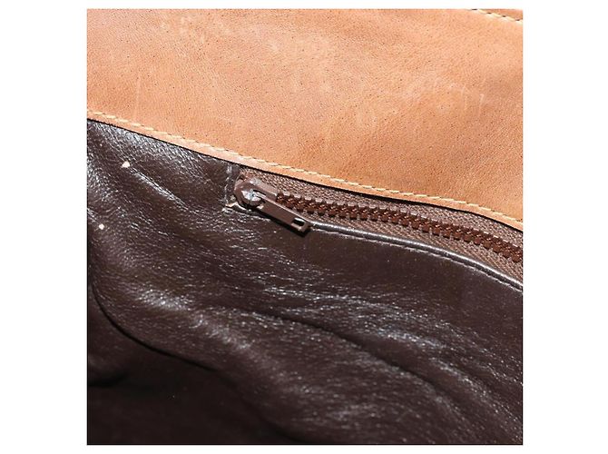 Borsa tote in PVC beige e oro della linea Sherry GG Supreme di GUCCI Auth 173878 D'oro - vista 19