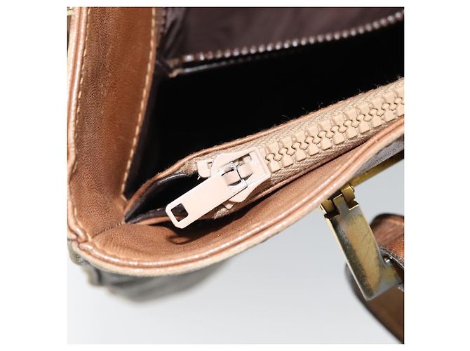 Borsa tote in PVC beige e oro della linea Sherry GG Supreme di GUCCI Auth 173878 D'oro - vista 21