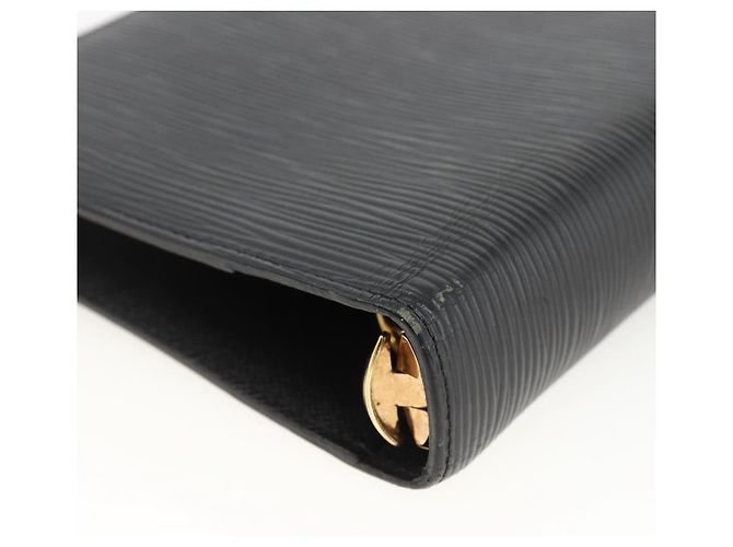 COPERTINA AGENDA MM LOUIS VUITTON Epi Nera R20042 LV Auth BA11324 Nero - vista 15