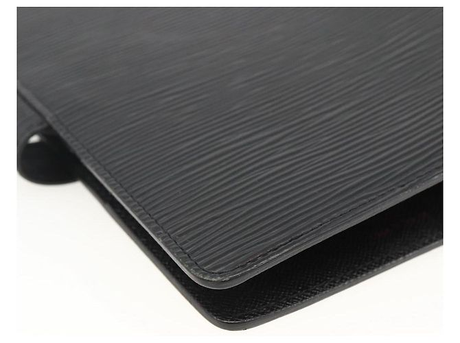 COPERTINA AGENDA MM LOUIS VUITTON Epi Nera R20042 LV Auth BA11324 Nero - vista 16