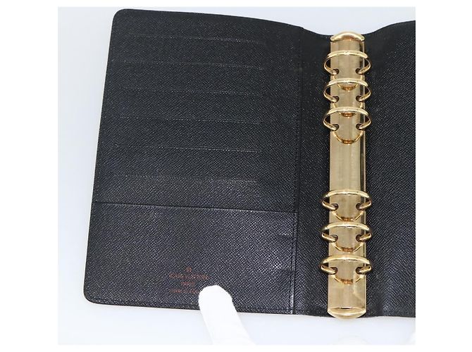 COPERTINA AGENDA MM LOUIS VUITTON Epi Nera R20042 LV Auth BA11324 Nero - vista 18
