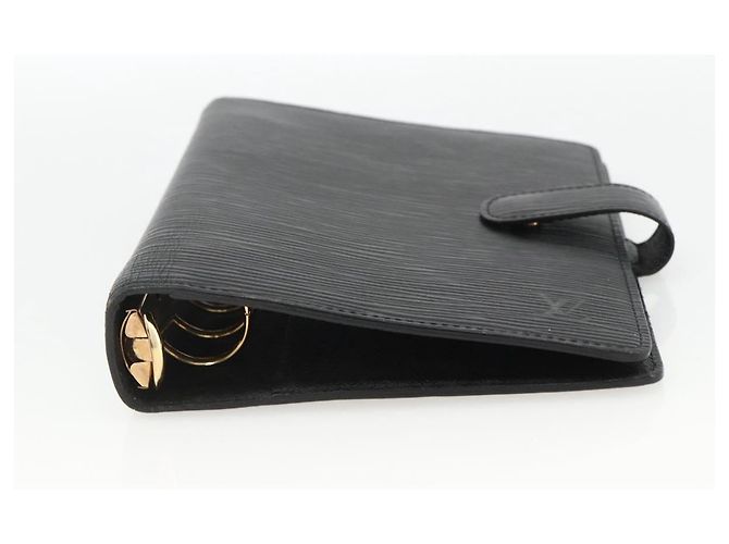COPERTINA AGENDA MM LOUIS VUITTON Epi Nera R20042 LV Auth BA11324 Nero - vista 6