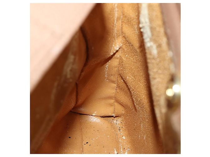Bamboo Borsa a Spalla GUCCI in Camoscio Marrone Oro 002 1434 0259 Auth ep13442 D'oro - vista 17