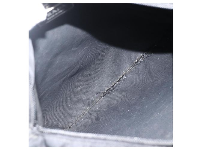 Borsa a Spalla PRADA Nylon Nero Argento Autentica ka2916 - vista 11
