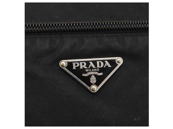 Borsa a Spalla PRADA Nylon Nero Argento Autentica ka2916 - vista 17