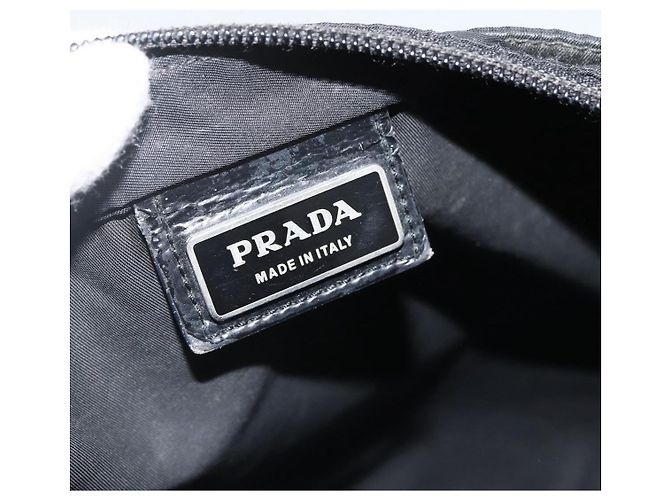 Borsa a Spalla PRADA Nylon Nero Argento Autentica ka2916 - vista 19