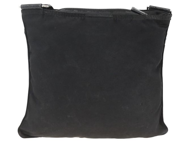 Borsa a Spalla PRADA Nylon Nero Argento Autentica ka2916 - vista 2