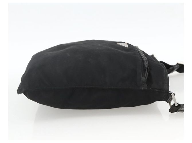 Borsa a Spalla PRADA Nylon Nero Argento Autentica ka2916 - vista 4