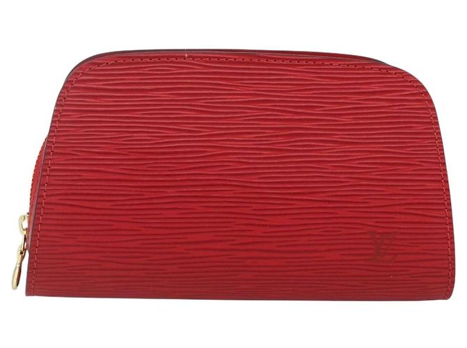 LOUIS VUITTON Pochette Dauphine PM Epi Rosso Castigliano M48447 LV Auth BA11348 - vista 13