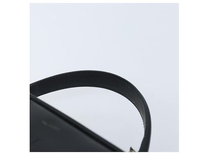 Borsa a Mano GUCCI Bamboo in pelle verniciata 2 in 1 Nero Argento Auth 172271 - vista 14