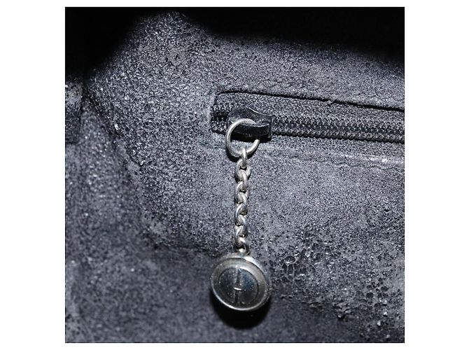 Borsa a Mano GUCCI Bamboo in pelle verniciata 2 in 1 Nero Argento Auth 172271 - vista 23