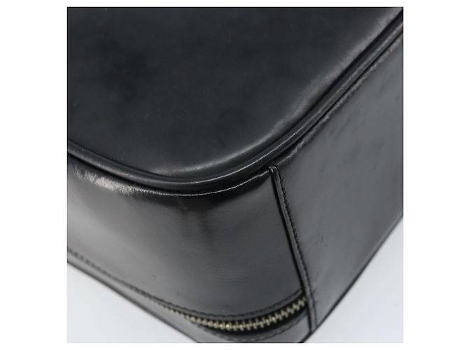Borsa a Mano GUCCI Bamboo in pelle verniciata 2 in 1 Nero Argento Auth 172271 - vista 9