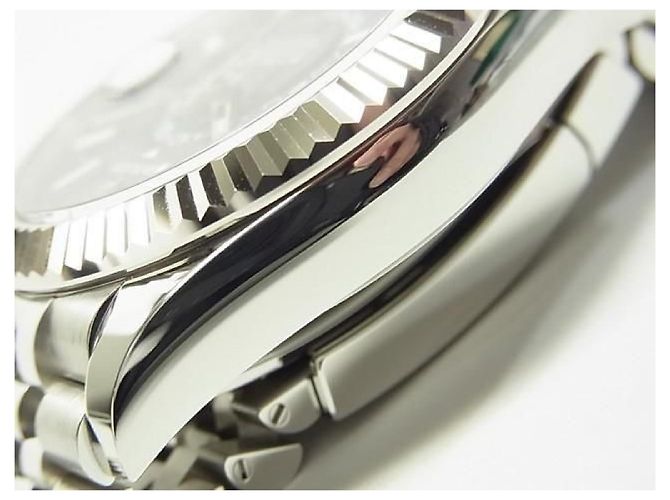 ROLEX Sky-Dweller Lunetta WG Bracciale Jubilee Blu Rif.326934 Uomo Argento - vista 8