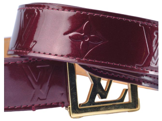 Louis Vuitton Amarante Monogram Vernis LV Frame Belt - view 2