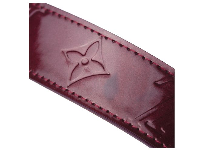 Louis Vuitton Amarante Monogram Vernis LV Frame Belt - view 4