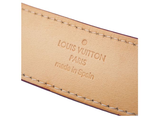 Louis Vuitton Amarante Monogram Vernis LV Frame Belt - view 7