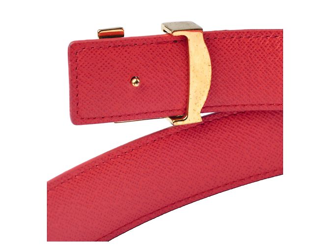 Cintura Reversibile LV Monogram Louis Vuitton Rosso - vista 4